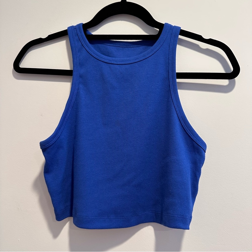 Wild Fable Blue Crop Tank Top